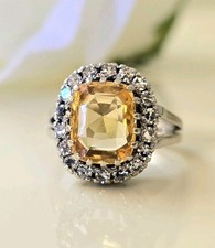 Ring saphir 4ct diamanten - ring,