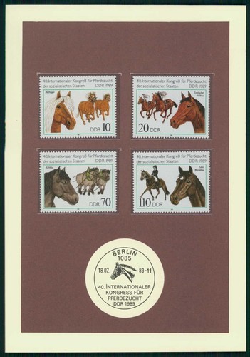 Ddr schmuckblatt 1989 fauna - **,