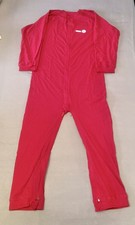 Someda pflegeoverall Pflegeanzug Care Beinreißverschluss Damen und Herren Rot