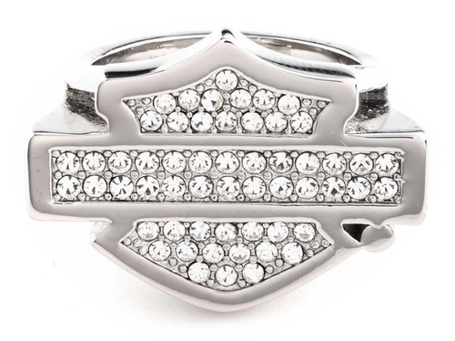 Harley davidson ring - bling, b&s