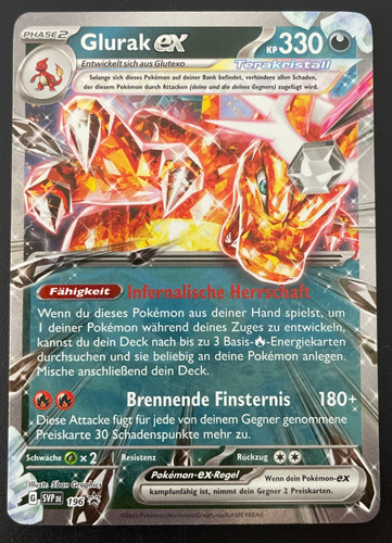 Pokemon glurak svp196 klein - pokemon, ex