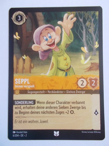 Disney lorcana karte aufstieg - karte,