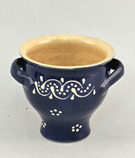 99845723-d  Bürgel blauweiß Topf Kleiner Blumentopf Henkeltopf Keramik 11x9x9cm