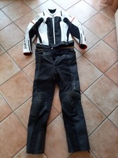 Motorrad Lederkombi Reviti schwarz/ weiß Gr.42 für Frau