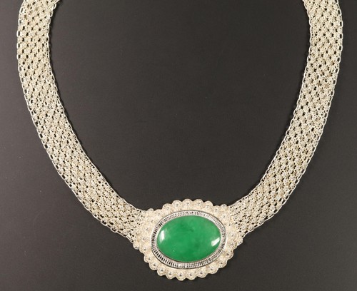 Schönes silber collier - silber,