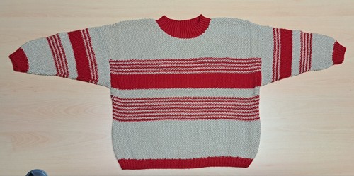 Pullover red stripes - #14, "red