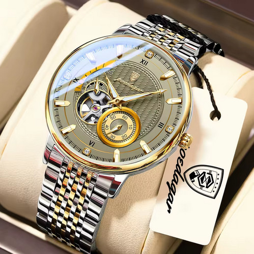 Herren automatik uhr edelstahl - automatik,