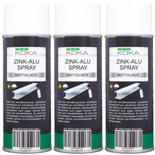 3x KOKA Zinkspray Zink Alu