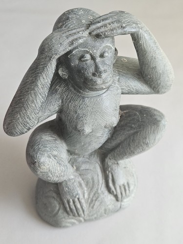 Speckstein figur affe - speckstein,