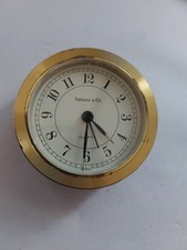 Tiffany & Co. France Uhr Tischuhr Reiseuhr edel Wecker goldfarben Vintage