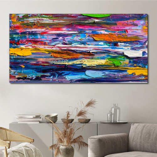 Malerei abstrakte kunst 140x70 - abstrakte,