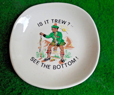 Vintage Schottland Schottischer Kilt Witz  Schale D 14 Is It Trew See The Bottom
