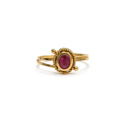 Gold rubinring ringgröße - gold,