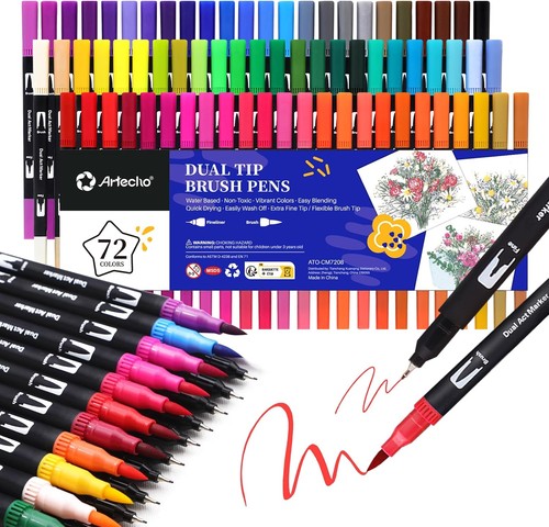 Dual brush pen - 72, farben