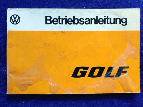 Golf betriebsanleitung - vw, 1
