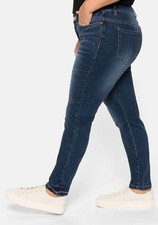 sheego Damen Jeans Hose Skinny
