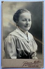 orig. CDV Foto Fotografie alt Bild Frau Dame Mode um 1900 Hohenelbe