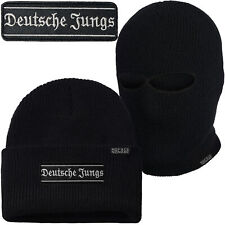 Mütze Sturmhaube Deutsche Jungs in Schwarz Beanie Balaclava Ultras Deutschland