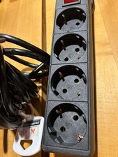 Mehrfachsteckdose**4-fach-Steckdosenleiste*McLean Energy*3m*Schwarz*mit Schalter