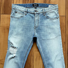 100%ORIG JUST CAVALLI SKINNY JEANS GR.30 BLAU DISTRESSED S/S18 S01LA0069