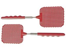 2x Fliegenklatsche ausziehbar Teleskopstiel Batsch Fliegenfänger Fliegenfalle