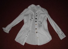 BOTTEGA Stretch Bluse weiß