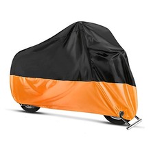 Motorrad Abdeckplane Craftride XXXXL Abdeckhaube Faltgarage schwarz-orange