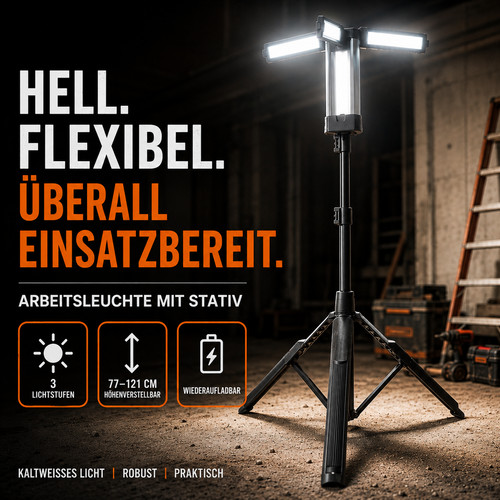 Led baustrahler mit stativ - led,