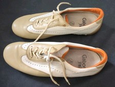 ' Gabor Jollys ' Damen Halbschuhe Freizeitschuhe Gr. 39 beige mit weiß 