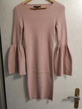 AMISU - Tolles Strick Kleid mit Trompeten Ärmel Neu
