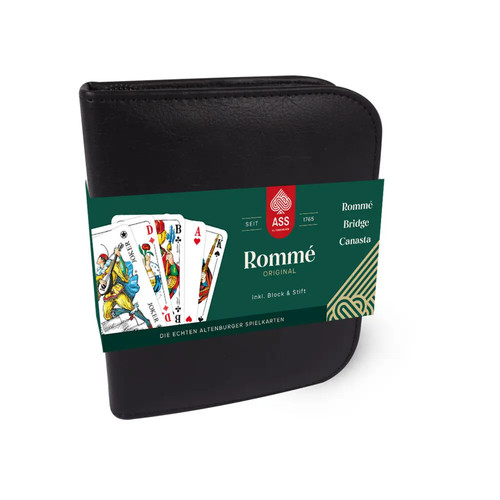 Rommé lederetui - rommé,