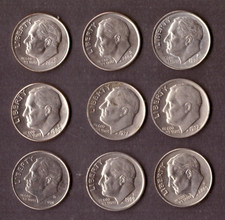 Usa sammlung münzen one - sammlung, dime