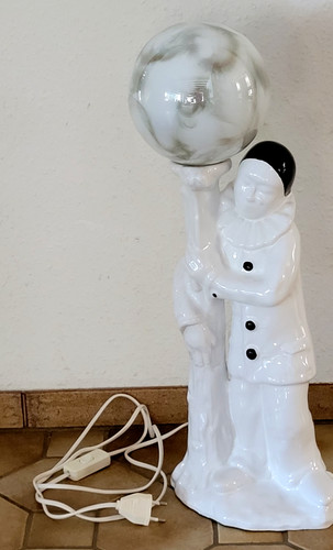55cm hoch pierrot porzellan - 55cm,