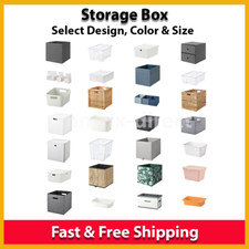 Stoff Aufbewahrungswürfel Box mit Deckel Mülleimer Korb Faltbar Schublade Organizer Einheit