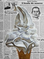 Softeis Bild Gemälde auf