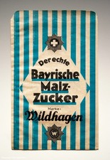 Tüte - Bayrische Malz-Zucker Marke Wildhagen - um 1930
