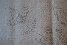 alte Stickvorlage Tischläufer 49 x 98 cm DDR? Tischdecke  ungenutzt Vintage Deko