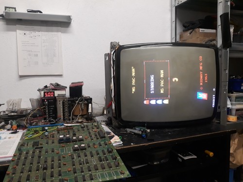 Pac man conversion on - ms.,