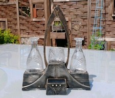 Seltene versilberte WMF Art Nouveau Menage "Straußenmarke" (1903-1910)  RAR