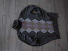  Pullover, Esprit, Gr.L, grau, mit Muster, Rollkragen