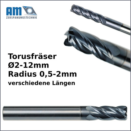 Vhm torusfräser tialn ø2 - torusfräser,