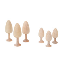 Laubbaum gedrechselt aus Naturholz Bastelbedarf neu Erzgebirge