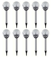 10er Set Edelstahl LED