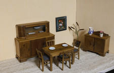 Alte Wohnzimmermöbel Buffet für Puppenhaus Puppenstube Holz 50er Jahre