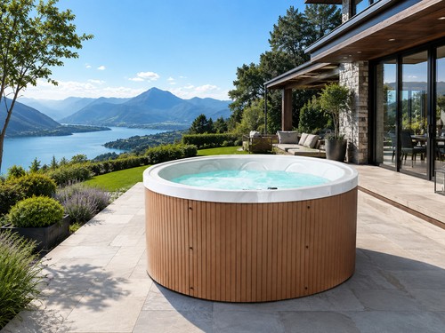 Runder outdoor whirlpool - outdoor,