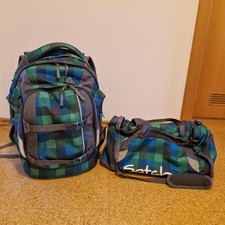Satch Schulrucksack + Sporttasche Schulranzen  Kariert
