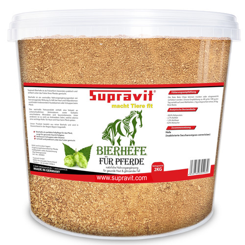 Supravit bierhefe 2kg eimer - bierhefe,
