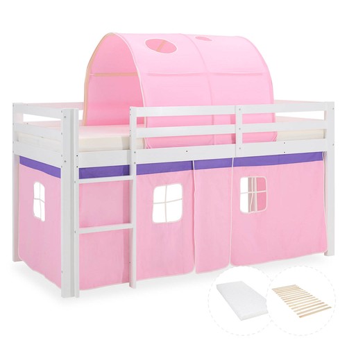 Hochbett 90x200 kinderbett - hochbett, mit