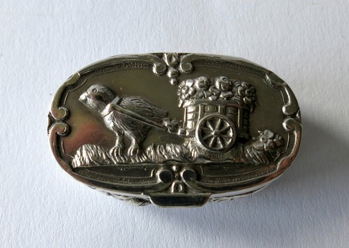 Antik pillendose sterling - pillendose,