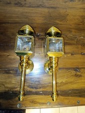 Antike Messing Kutscherlampen, 2er Set Top Zustand Wandlampe Wandleuchten